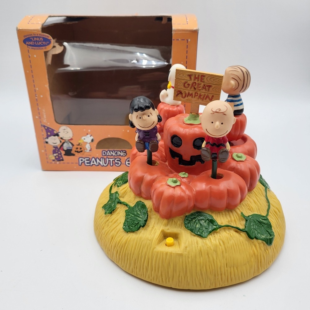 Gemmy Dancing Peanuts Gang Halloween Decoration Vtg 1998 - Only Music Works